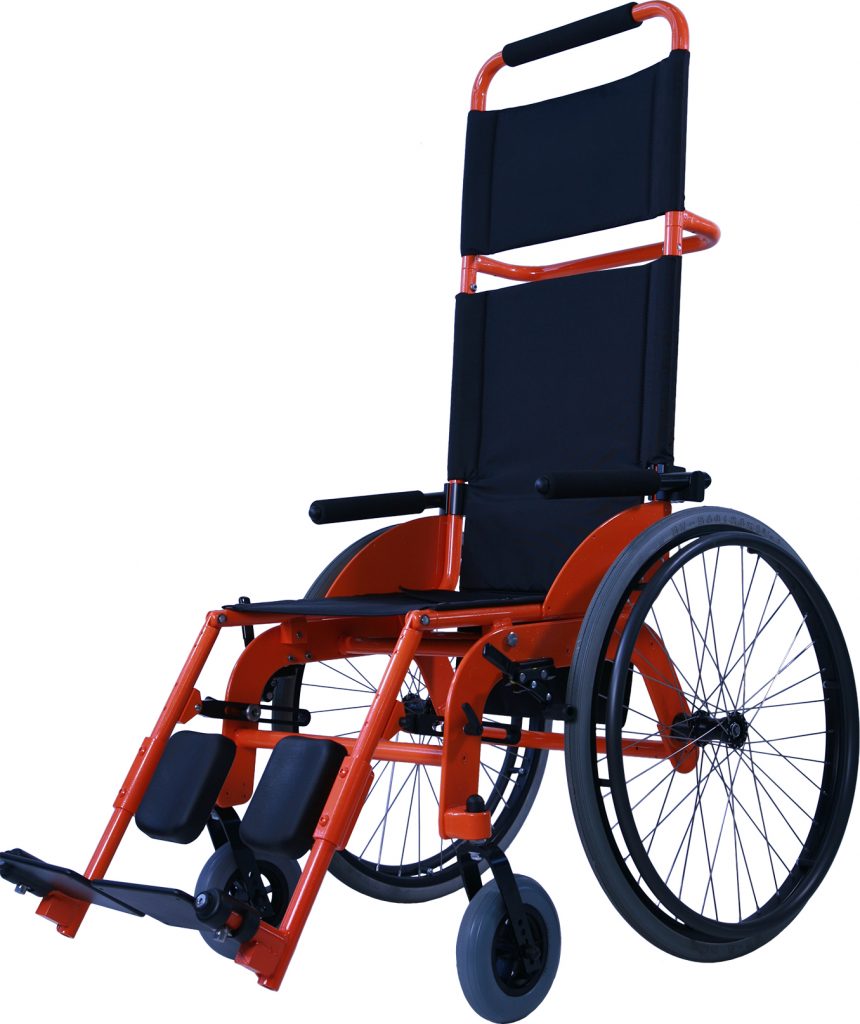JET
JET is a wheelchair specifically designed for transportation use, within airport, shopping centers, schools, libraries and all institutional buildings. It is light and easy to maneuver because it is designed to maintain the position of the career upright.

JET is equipped with adjustable separate foot-rests and comfortable calf-support; moreover, it is equipped with adjustable flip-up armrests and an effective containing band system, that allows users with reduced mobility to be transported in complete safety within public buildings.

JET has a reinforced structure, an effective system for positioning the footr-ests and a system to fold the foo-trest that facilitates the positioning and movement of the users.

The combination of 16 colors allows the JET wheelchair to match the style and colors of the airport or institutional buildings perfectly. The anti-tear sling seat and the spoke guards, created to avoid injuries to the upper limbs, can be customized with stickers and logo printing for advertising purposes.